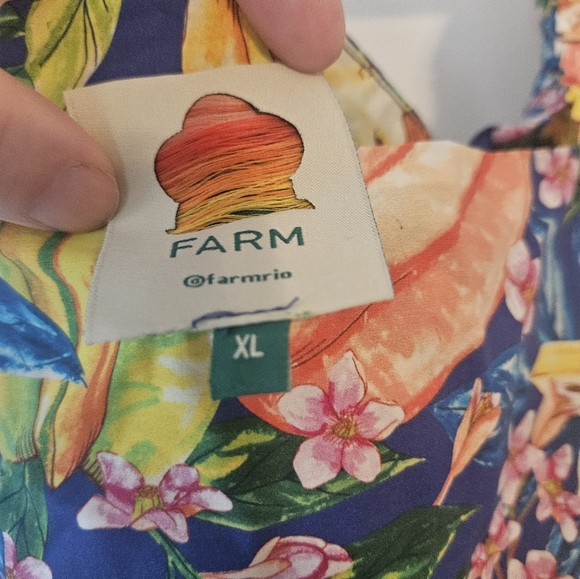 Farm Rio Capirinha Tropical Print Mini Dress XL - Picture 5 of 9